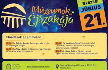 Természetföldrajzos aktivitás a Múzeumok Éjszakáján